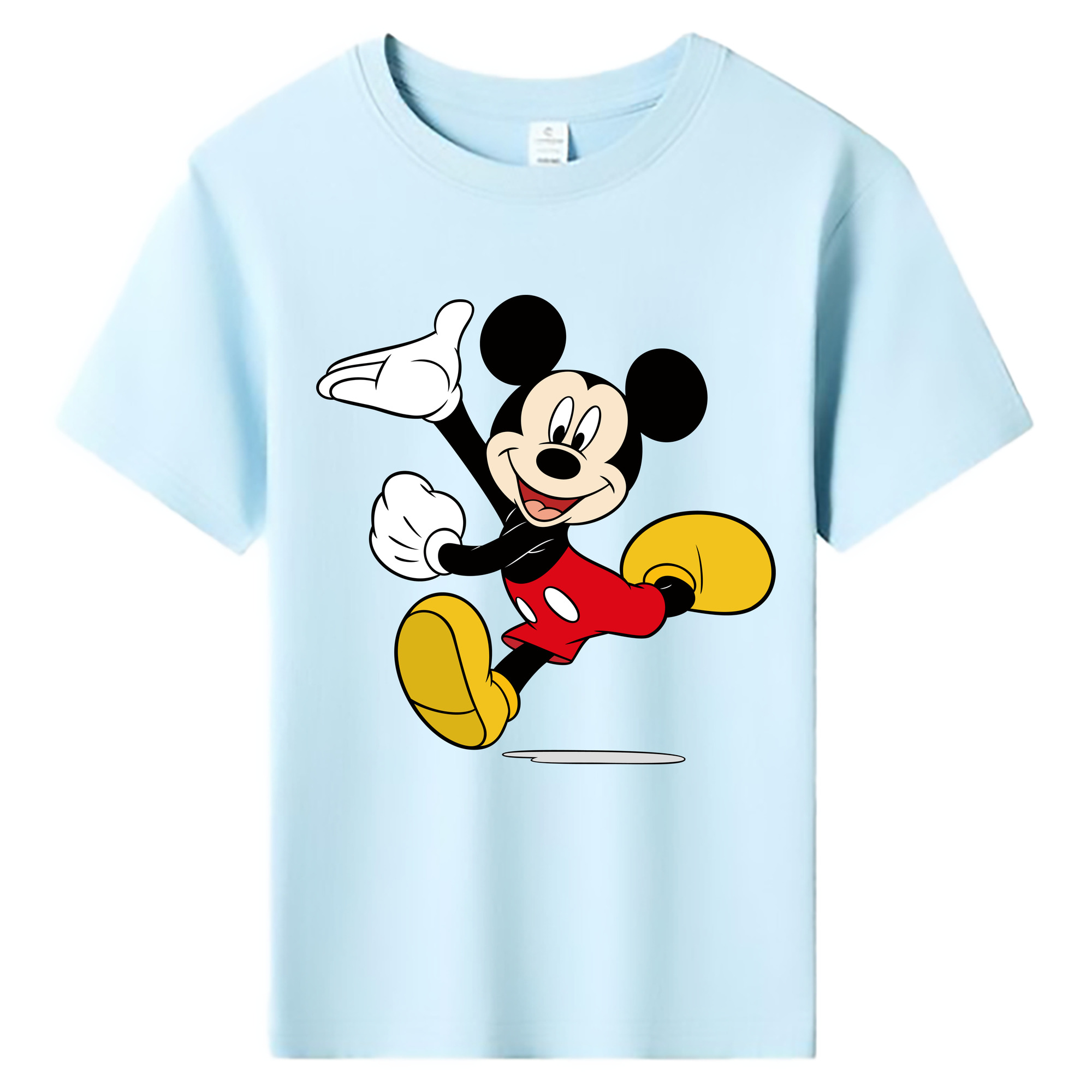 ミッキーマウス Mickey Mouse 綿100％キッズTシャツ（フロントプリント）
